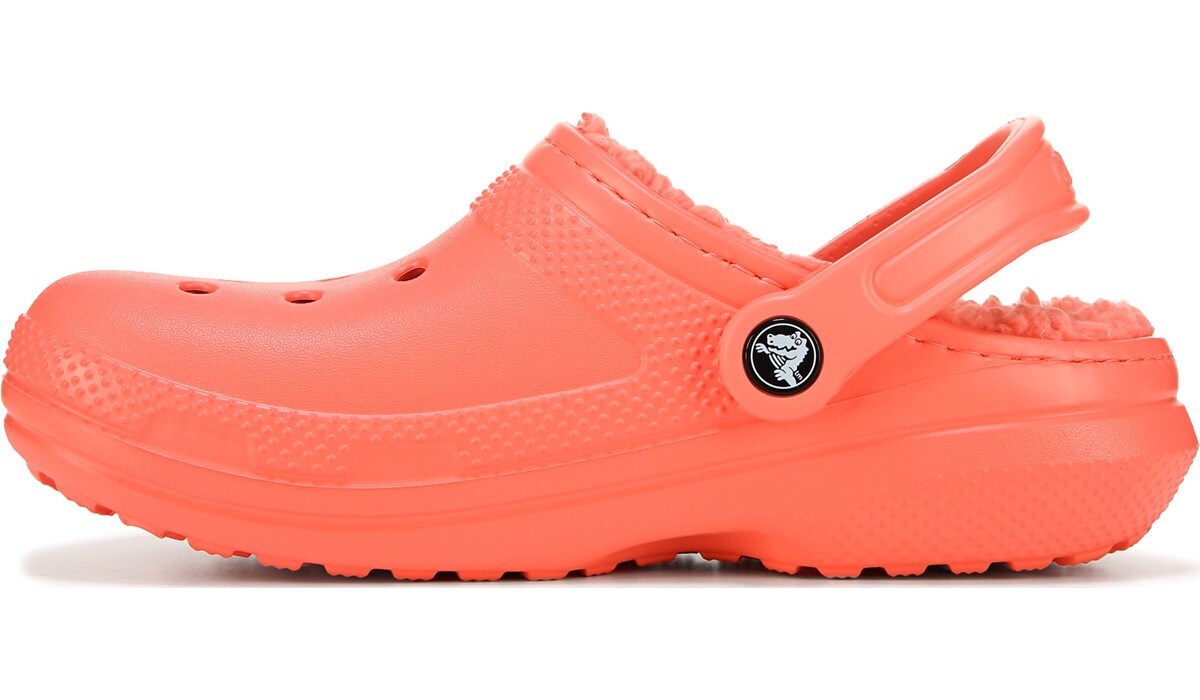 Famous footwear crocs with fur Clearance