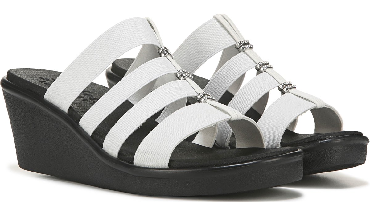 skechers womens white sandals