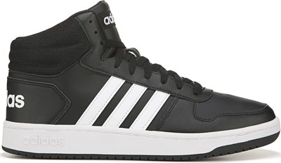 black and white high top adidas