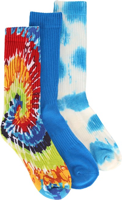 bluelavender #S10 SALE Tie dye crew socks yellow 3 pairs men/'s 4 12-8 12 women/'s size 6-10 maroon