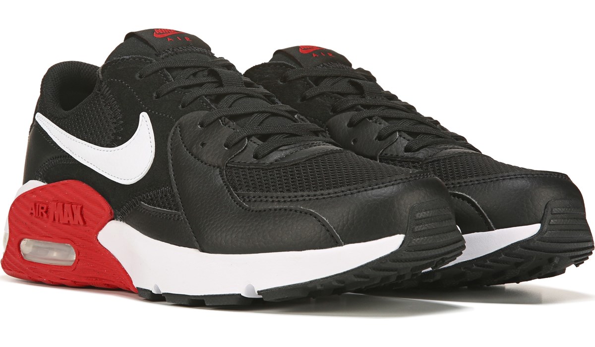 nike air max red and white and black