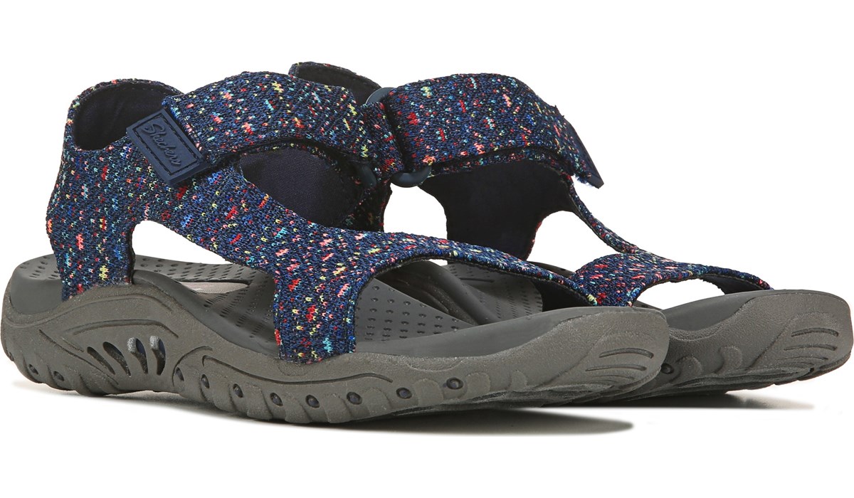 sketchers navy sandals