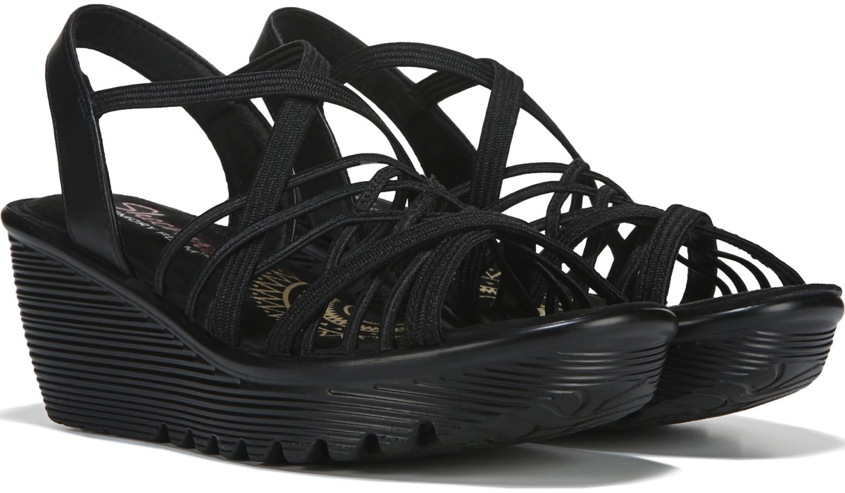 skechers black sandal