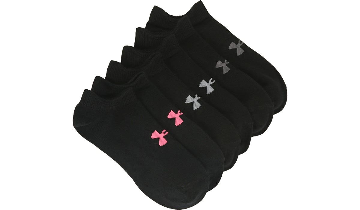 Details about   Under Armour Women's Essential Twist No Show Socks 6 Pack 