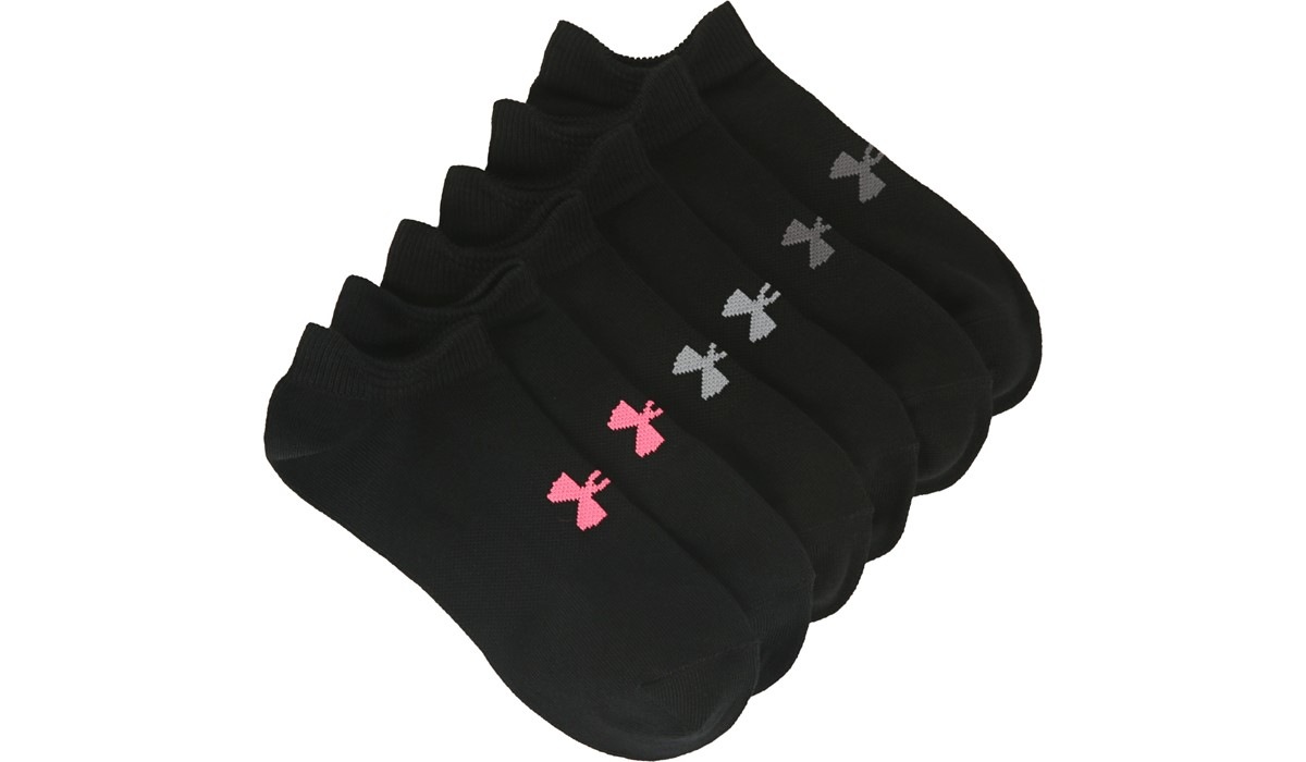 Under Armour Women's 6 Pack Essential No Show Socks | Famous Footwear