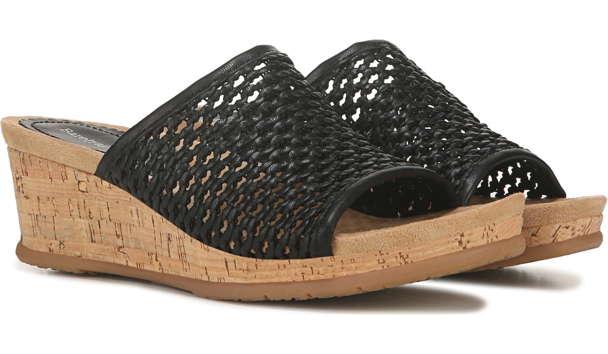 bare traps flossey wedge sandal