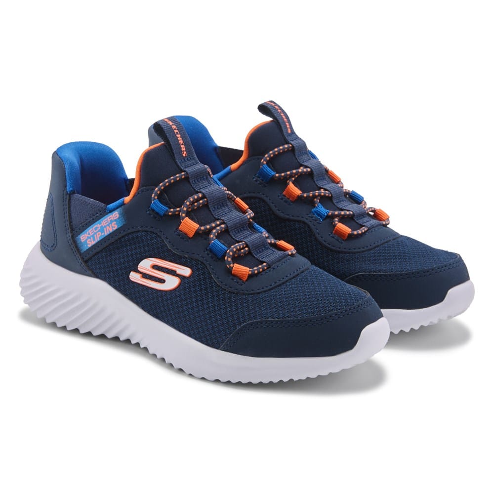 Skechers Kids\' Navy and Red Slip-On Sneakers Kids main image 3