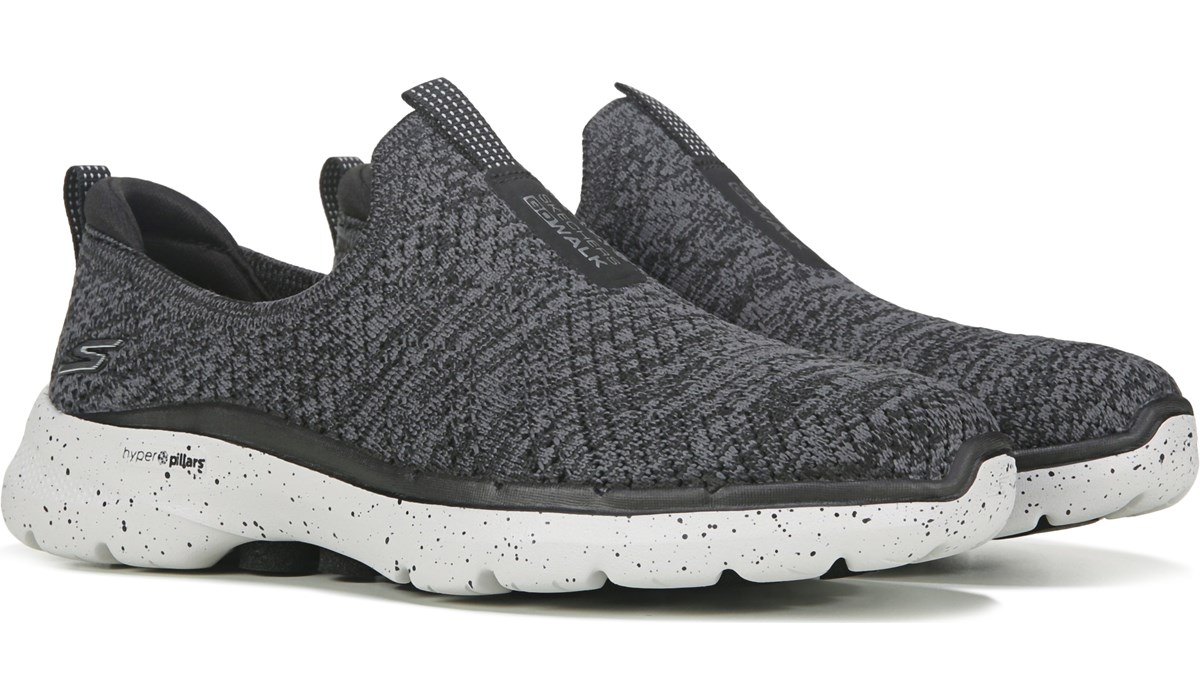 skechers womens black walking shoes