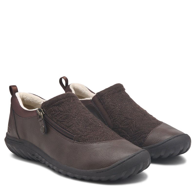 Jbu Women's Elodie Slip On Shoes (Brown Wool) - Size 6.0 M