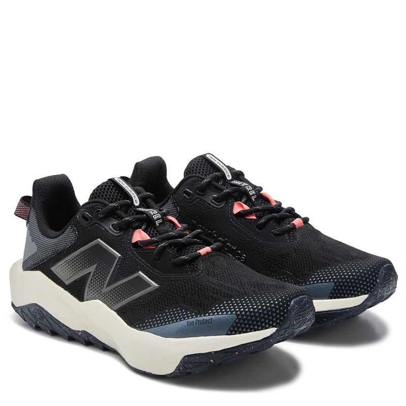 New Balance Women's Dynasoft Nitrel V6 Trail Running Shoes (Black/White/Red) - Size 7.0 B