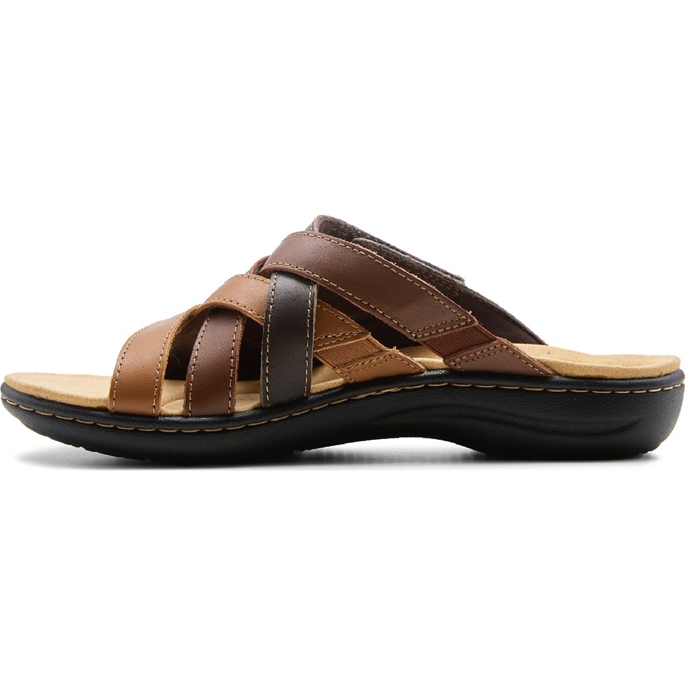 (取寄) クラークス レディース ローリアン バリ Clarks women Clarks Laurieann Bali Brown Combi Clarks Women's Laurieann Bali Casual Sandal | Famous Footwear