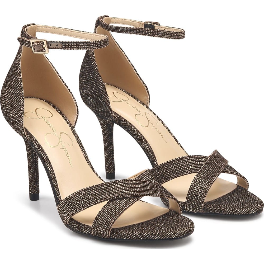 Jessica Simpson Women's Weylayne Dress Sandals (Bronze/Black) - Size 7.0 M