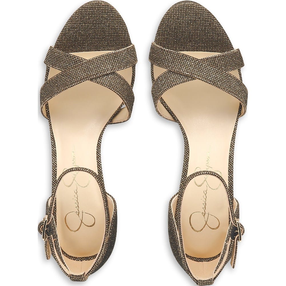 Jessica Simpson Women's Weylayne Dress Sandals (Bronze/Black) - Size 7.0 M