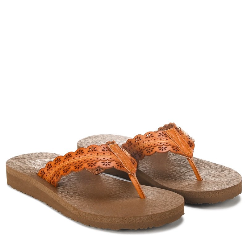 Skechers Women's Meditation Catching Sun Flip Flop Sandals (Tan) - Size 11.0 M