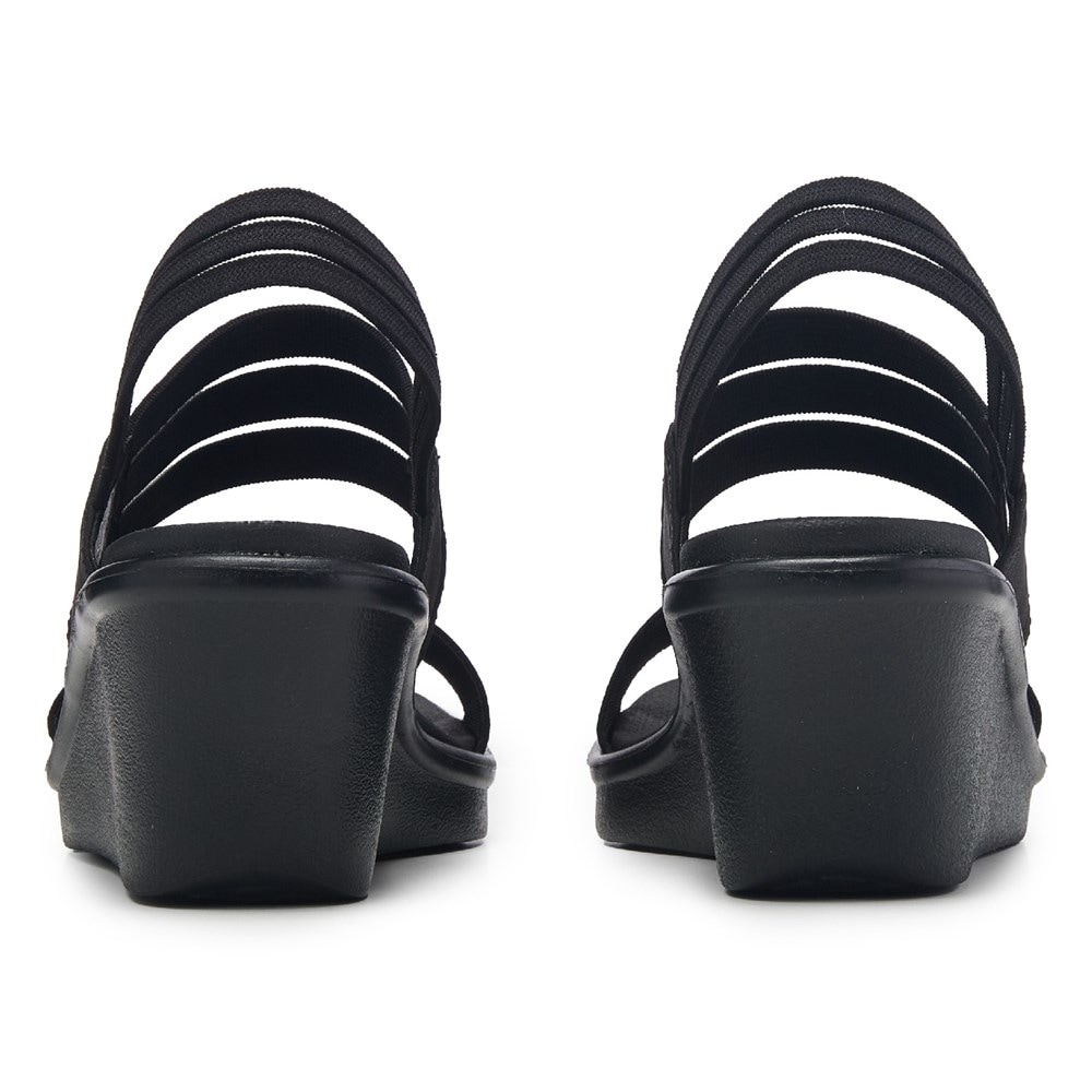 Skechers Women's Rumble On Night Flirt Wedge Sandal | Famous Footwear