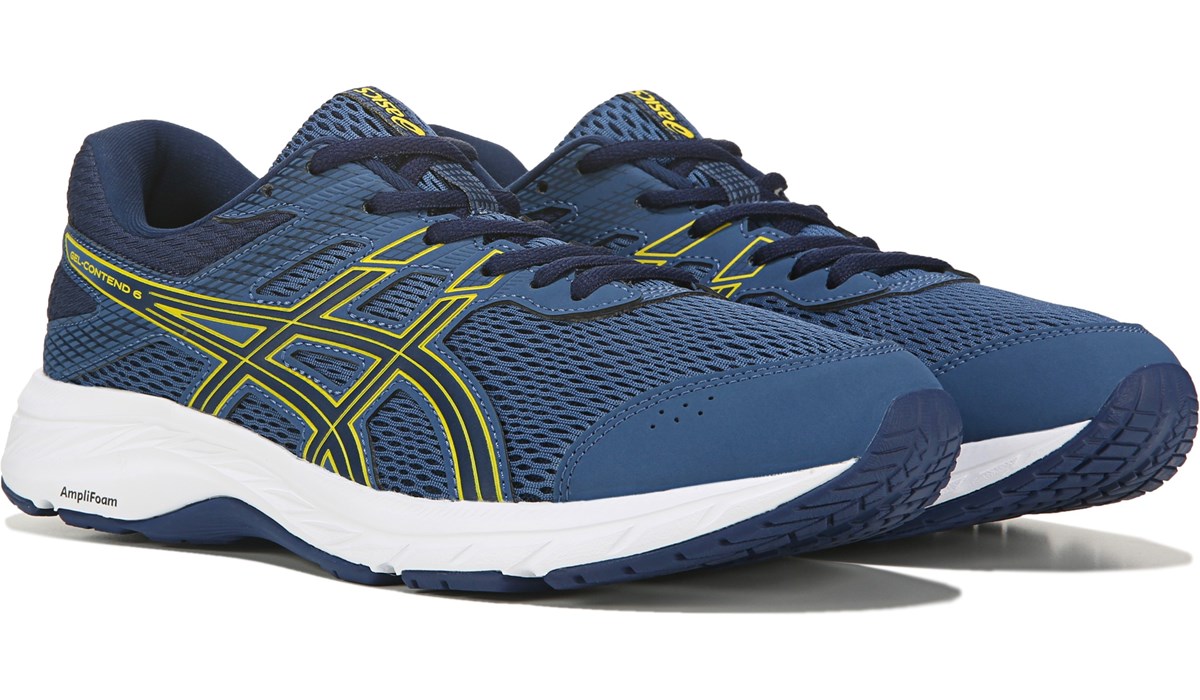 ASICS Men's GEL Contend 6 Wide Running Shoe Blue, Sneakers and Athletic