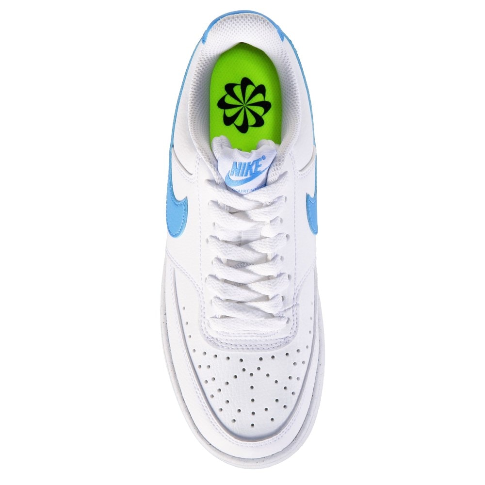 Pale Blue Nike Womens Court Vision Low Next Nature Sneaker, Sustainable  Material