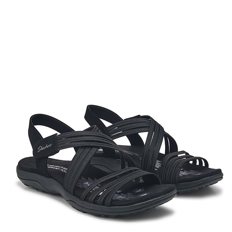Skechers Women's Reggae Slim Sunnyside 2.0 Sandals (Black) - Size 9.0 M
