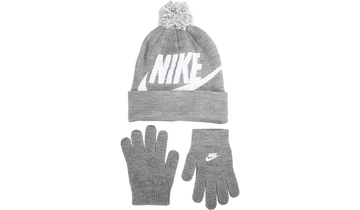 relay downstairs Nerve Nike Kids' Swoosh Pom Beanie Hat and Glove Set | Famous Footwear