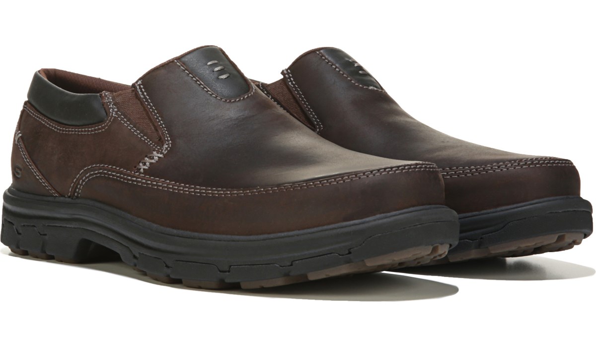 Buy > skechers mens brown leather shoes > in stock
