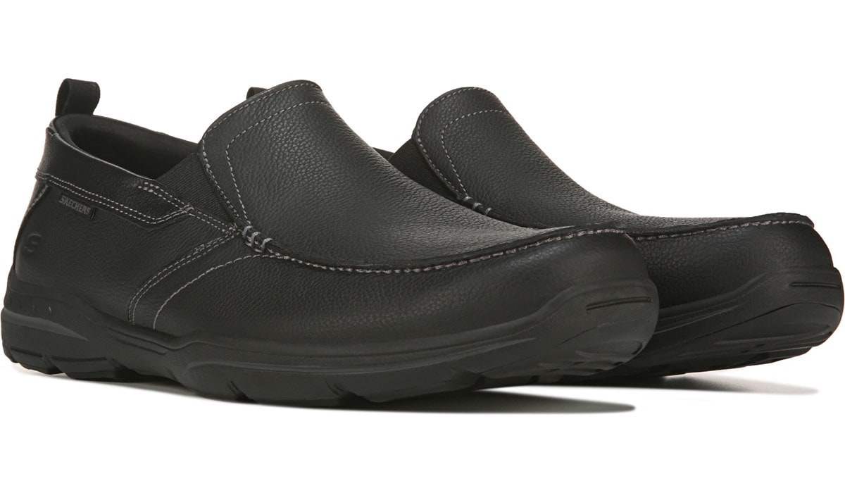 skechers memory foam mens black