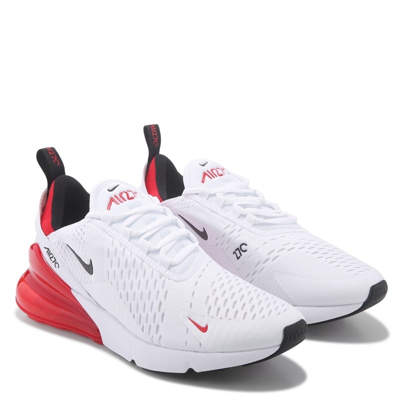 Nike Men's Air Max 270 Sneakers (White/Black/Red) - Size 6.0 M