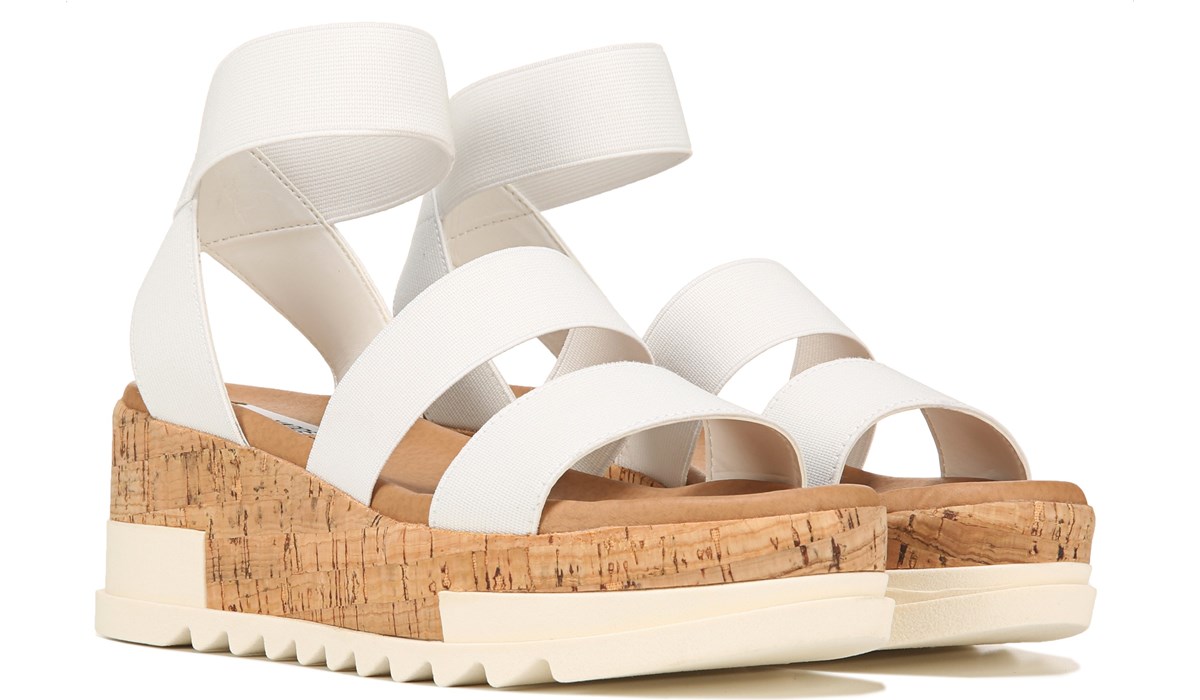white steve madden platform sandals