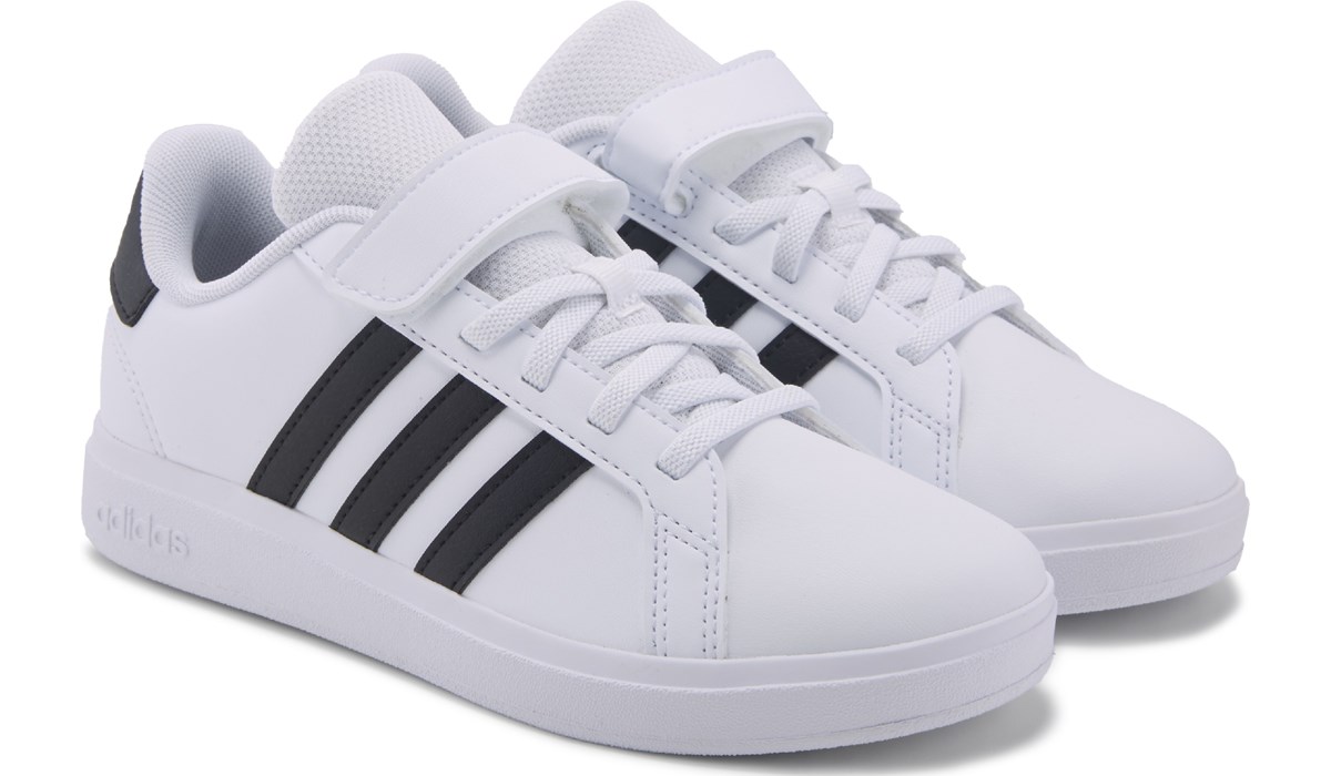 adidas Kids' Grand Court 2.0 Sneaker Little Kid | Famous