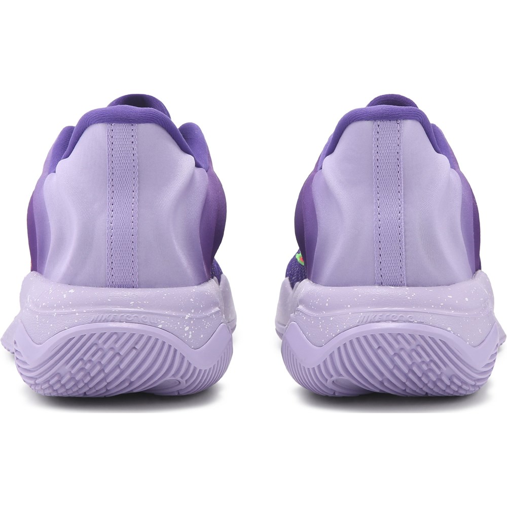 purple basketball shoes