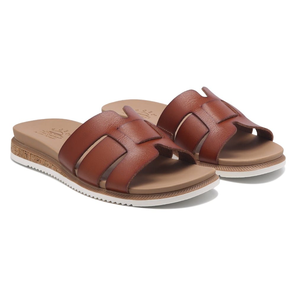 SKECHERS leather slides Skechers Men main image 3