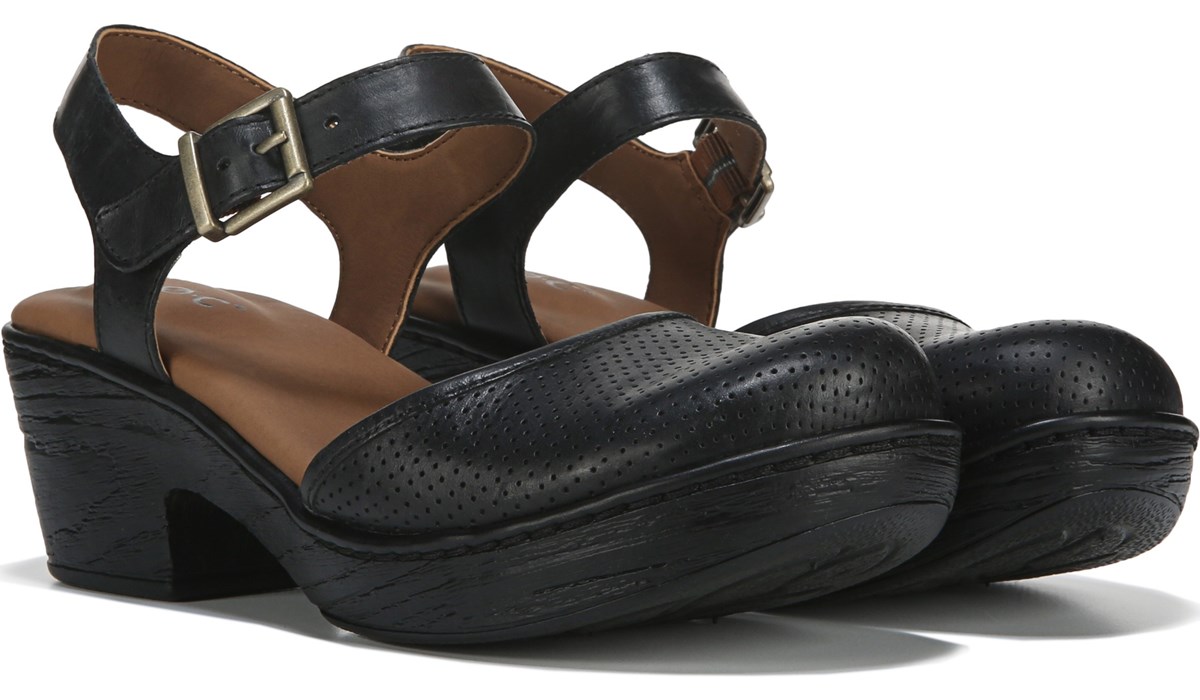 b.o.c Women's Stone Mary Jane Clog Black, Clogs and Mules, Famous Footwear