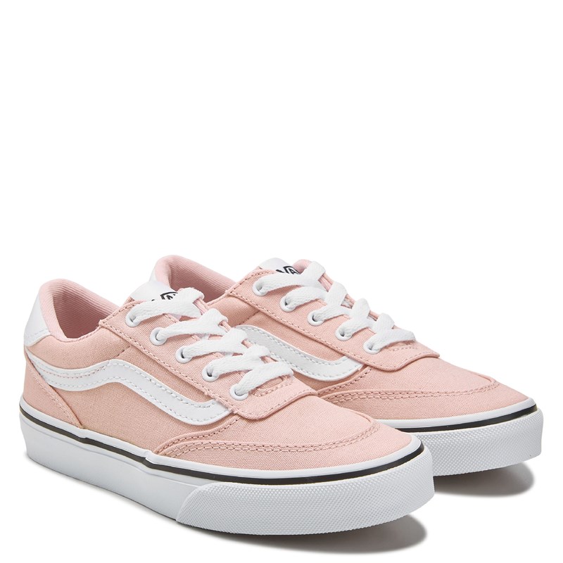Vans Kids' Brooklyn Low Top Sneaker Little/Big Kid Shoes (Pink/White) - Size 1.0 M