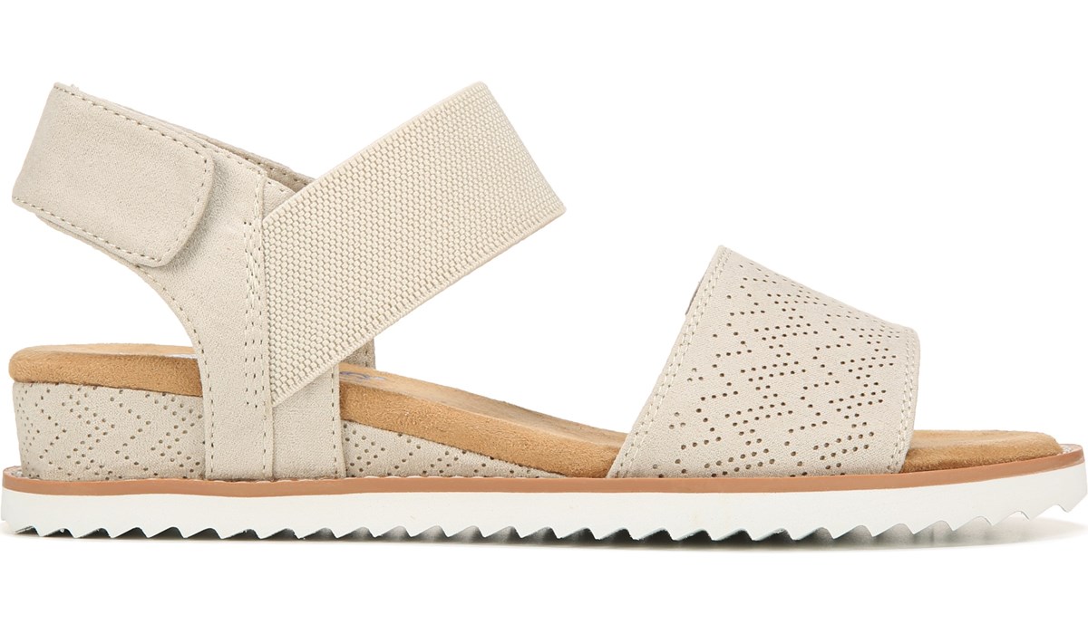 Skechers Women's Desert Kiss Sandal Beige, Sandals, Famous Footwear