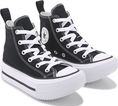 Kids' Chuck Taylor All Star Double Stack Platform Little Kid - Black