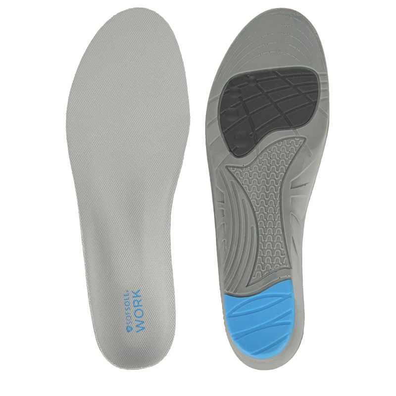 Sof Sole Men's Work Insole Size 8-13 Shoes (Grey) - Size 0.0 OT