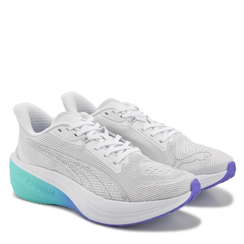 Puma Women's Darter Pro Running Shoes (Grey/Blue) - Size 6.5 M