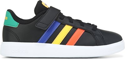 Adidas VL Court 2.0k kids 11.5 white/black stripes