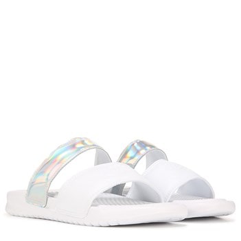 nike benassi duo ultra slide white