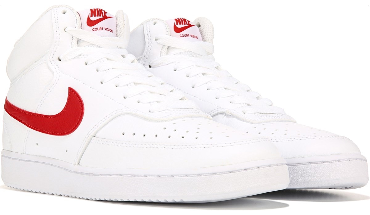 all white nike court vision