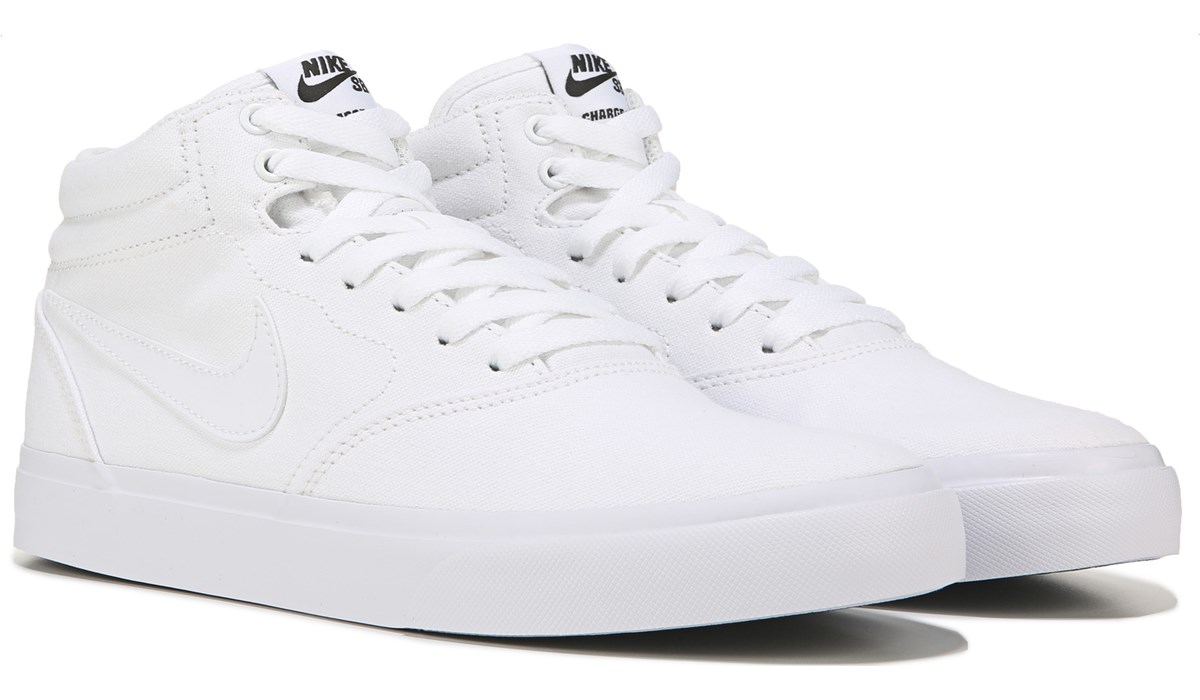 white canvas nike sneakers