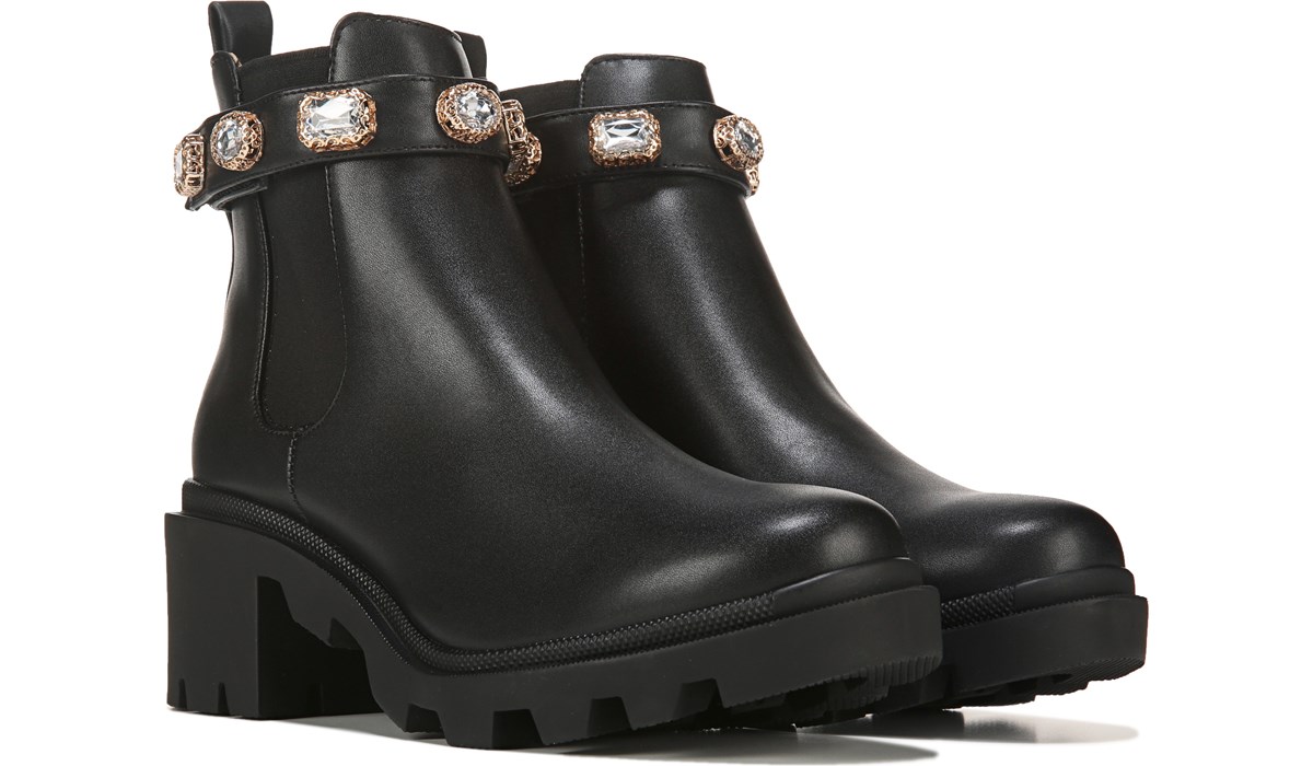 steve madden black amulet booties