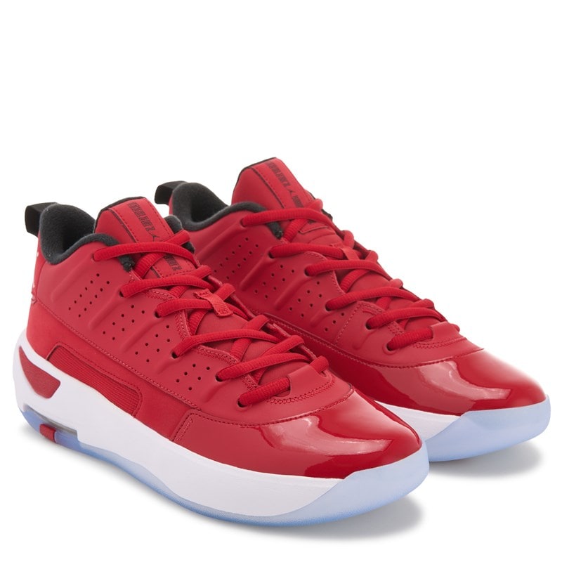 Jordan Men's Max Aura 7 Mid Sneakers (Red/White) - Size 11.5 M