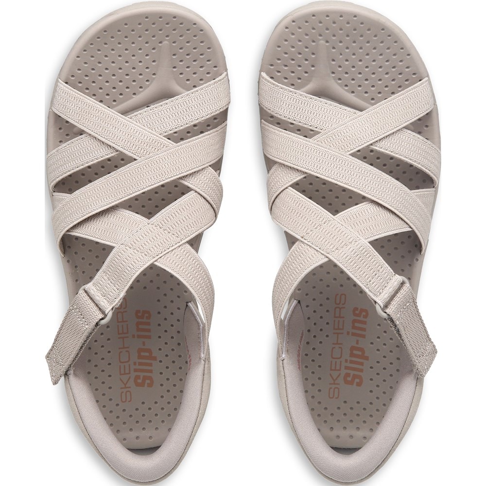 Skechers Women's Slip-ins Reggae Strollin' On Stretch Sandal