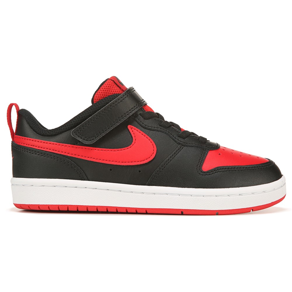 Red and black nikes for kids outlet