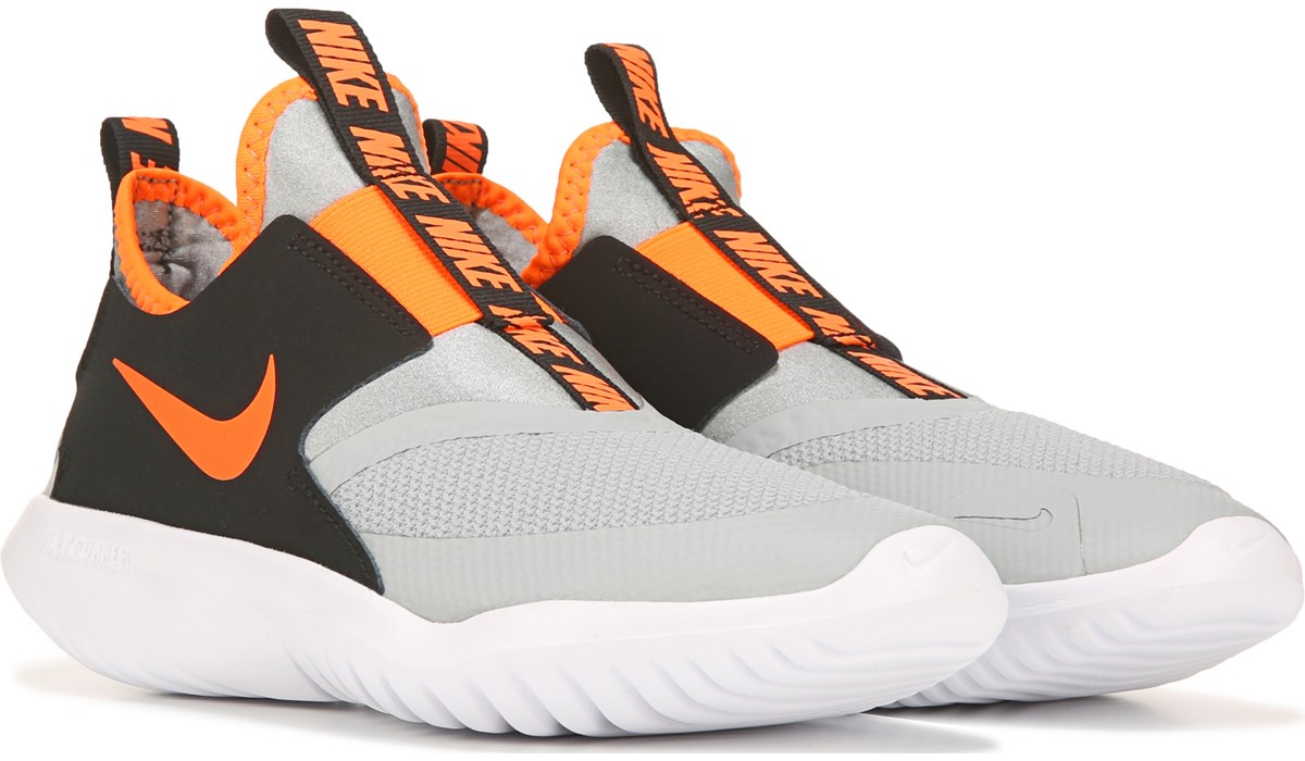 orange and gray nike shoes