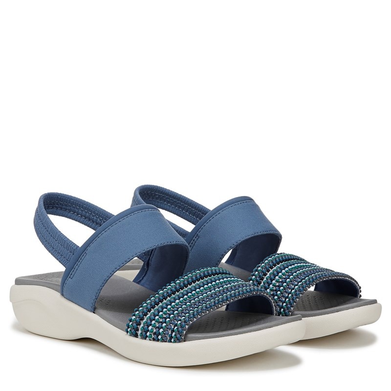 Lifestride Women's Cali Strappy Sandals (Blue Multi) - Size 10.0 M