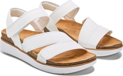 Women's Lifted Comfort Casual Sandal - White