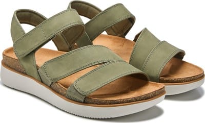 Women's Lifted Comfort Casual Sandal - Olive Green