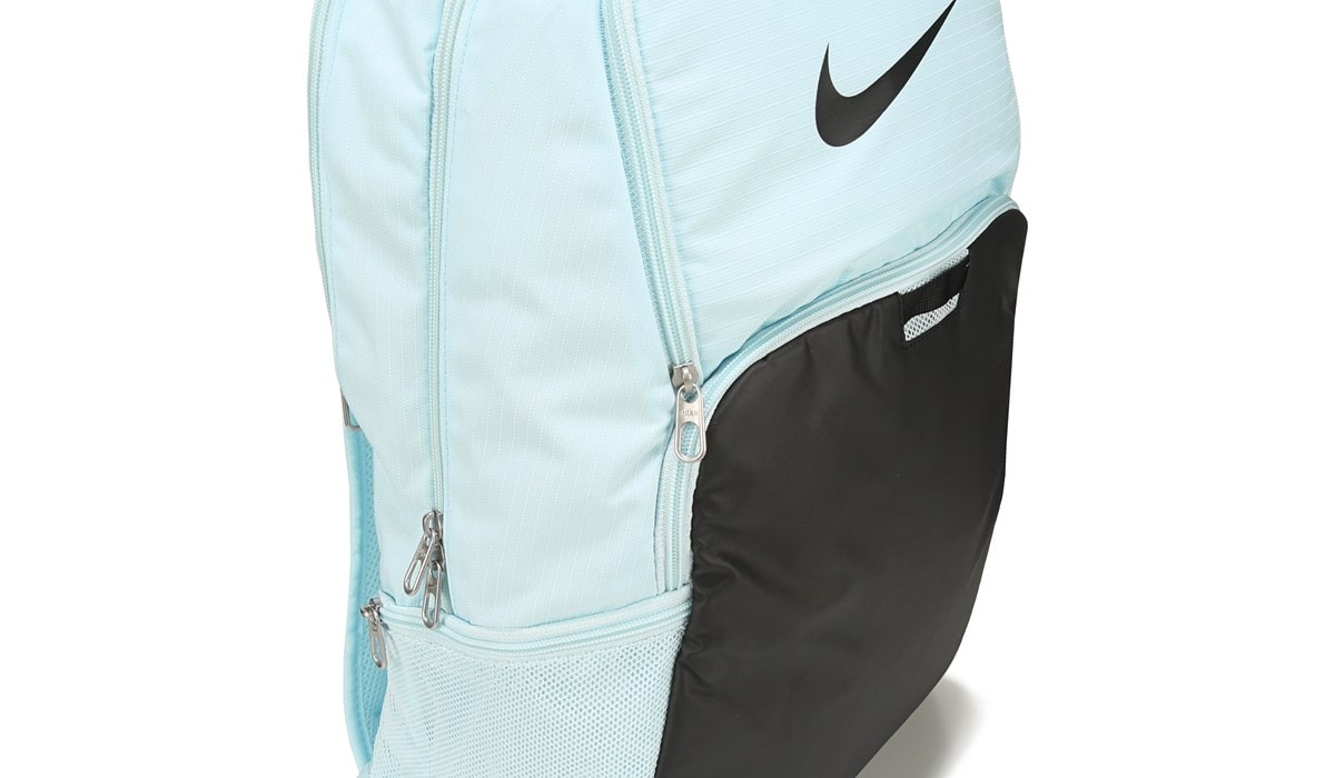 nike blue large logo backpack