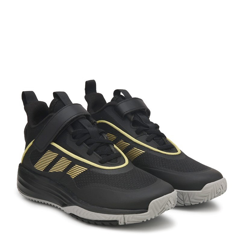 Adidas Kids' Own The Game 3.0 Basketball Shoe Little/Big Kid Shoes (Black/Gold) - Size 2.0 M